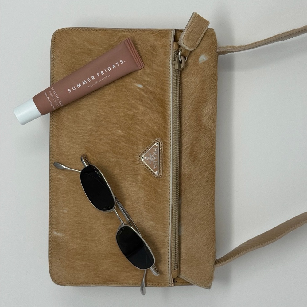 Prada Vintage Neutral Ponyhair Bag - Picture 2 of 9